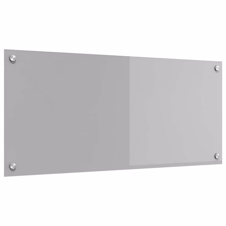 Schienale da cucina vidaXL in vetro temperato Grigio chiaro L: 90 cm, H: 40 cm