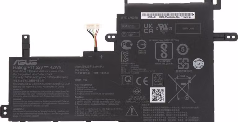 Batteria ASUS B31N1842 3653mAh / 42Wh / 11,52V / 3 celle