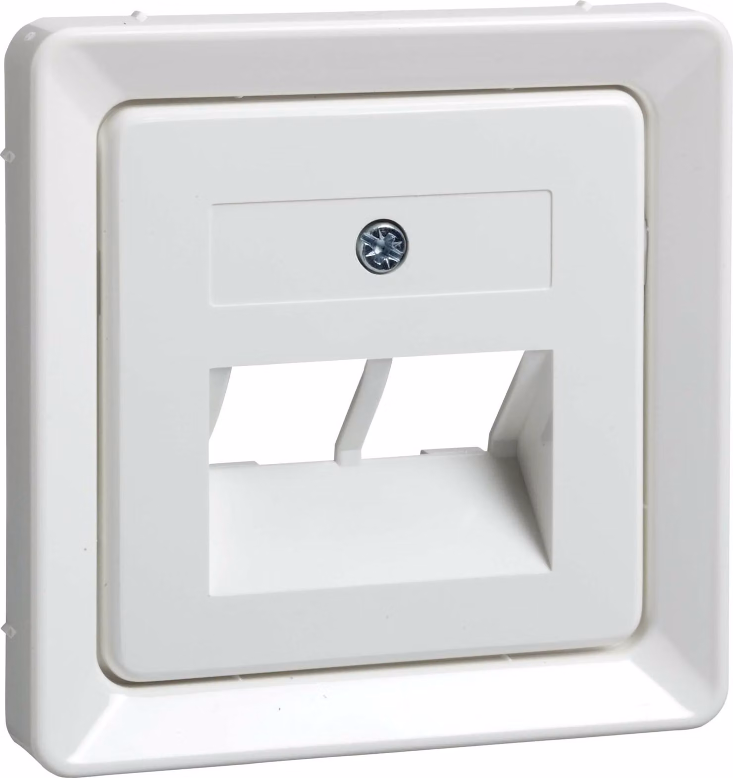 Piastra centrale Elso UAE 2xRJ45 bianco puro 503664