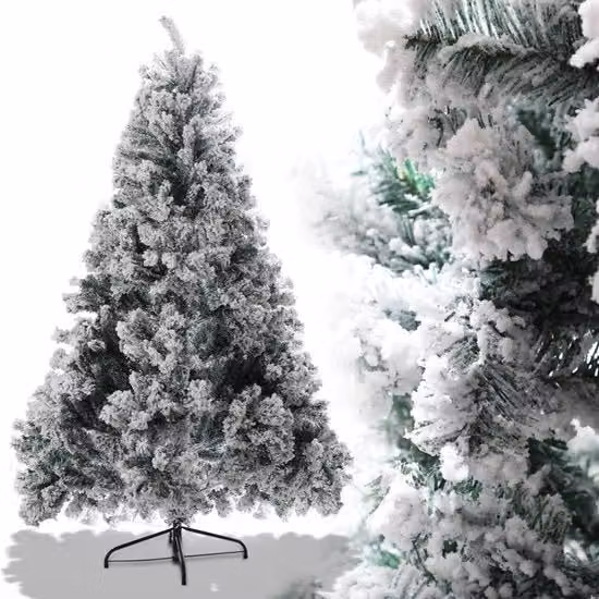Albero di Natale Artificiale 150 cm di Pino con Neve