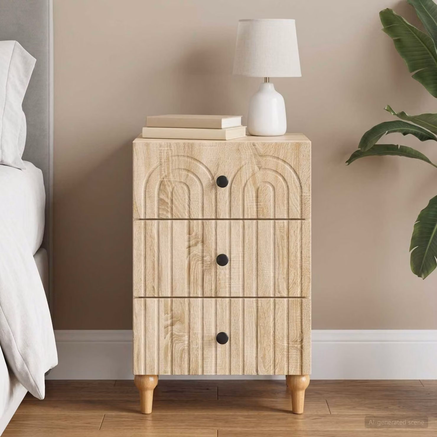 Armadio da Notte vidaXL in Rovere Sonoma Marrone L: 43 cm, P: 41 cm, H: 66,5 cm