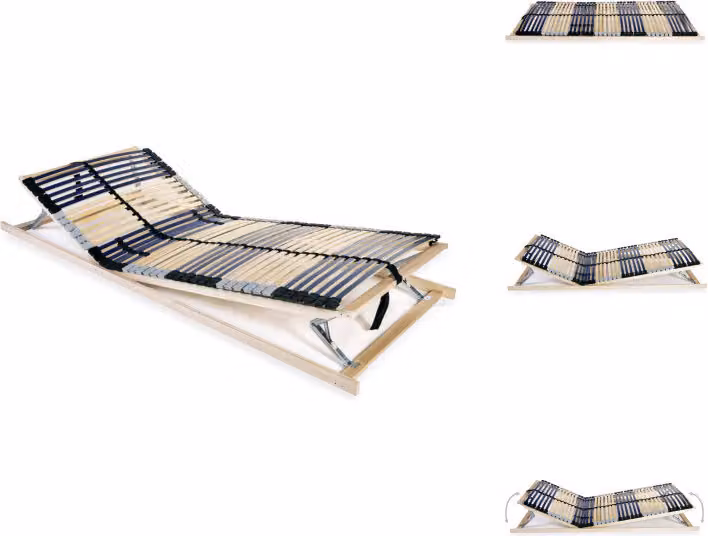 vidaXL Rete a doghe con 42 doghe 7 zone 70 x 200 cm - Letti e strutture letto