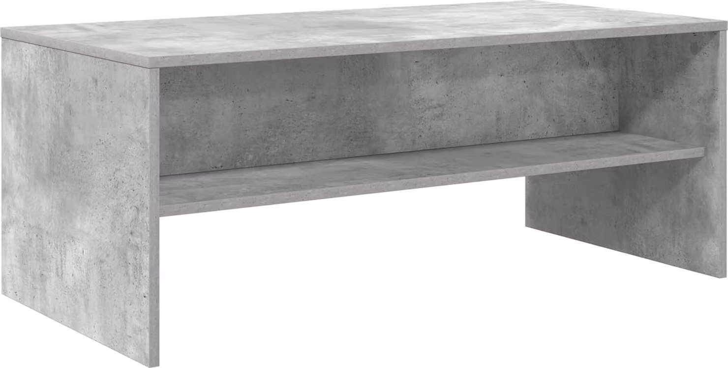 Tavolino da salotto Grigio cemento 100 x 50 x 40 cm