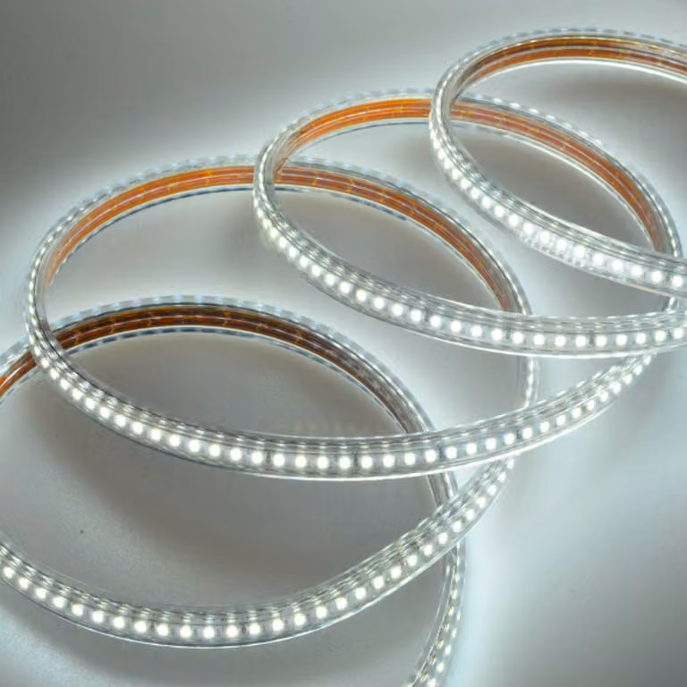 Müller-Licht Striscia LED, lunghezza 50 metri, 6.500 K IP65 Spina Schuko Power Stripe, Chiaro / Trasparente, Plastica