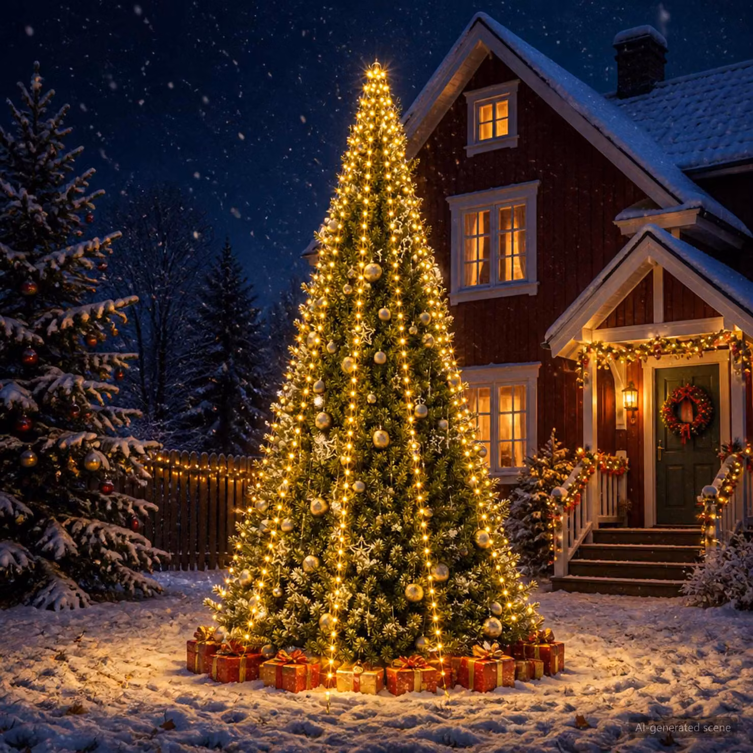 vidaXL Ghirlande luminose per alberi di Natale 500 LED Bianco caldo