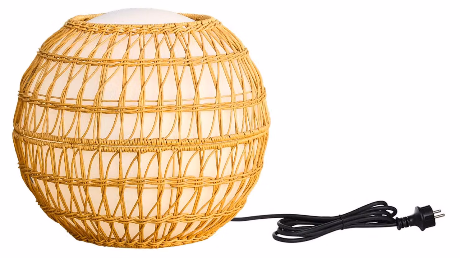 Lampada da esterno con paralume in rattan sintetico removibile, diametro 40 cm, attacco E27