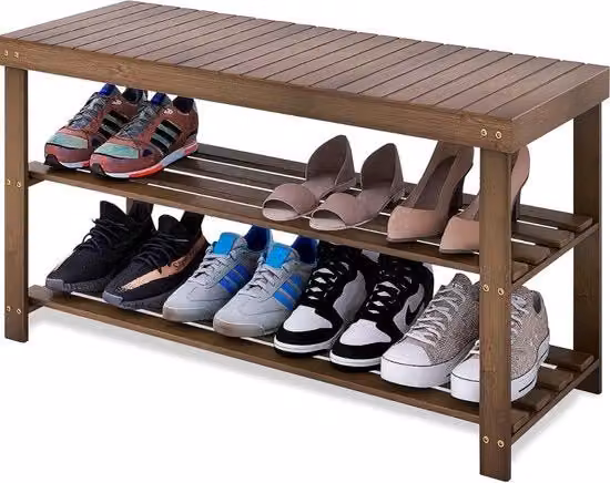 Banco da Scarpe in Bambù Moderno