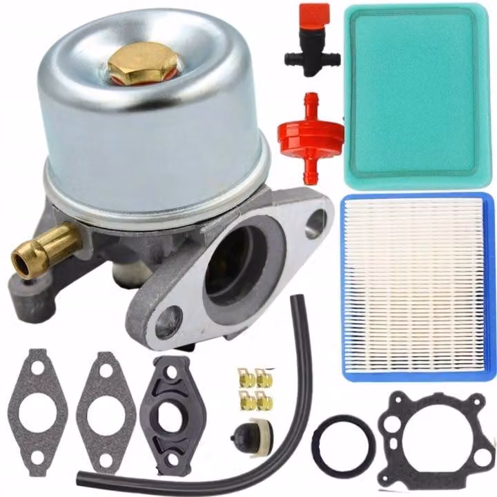 BRIGGS & STRATTON: carburatore per modelli 625, 650, 675; codici: 799866, 796707, 794304. Pneumatici con guarnizione