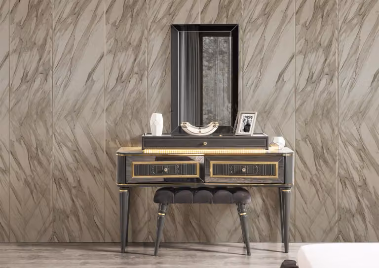 Schminktisch Konsole Schlafzimmer Möbel Kommode Konsolen Design Hocker Set