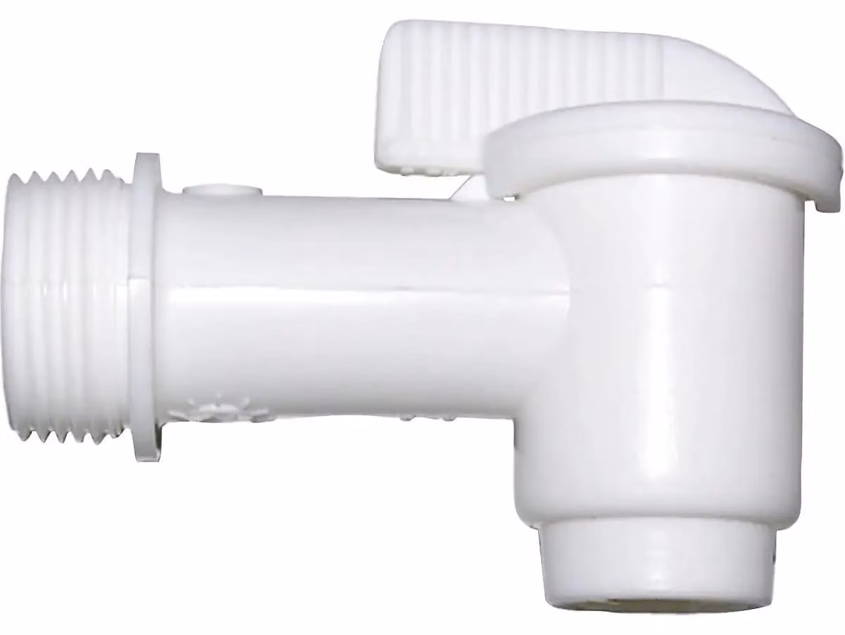 Rubinetto di scarico da 3/4 di pollice in plastica per serbatoio di raccolta dell'acqua piovana
