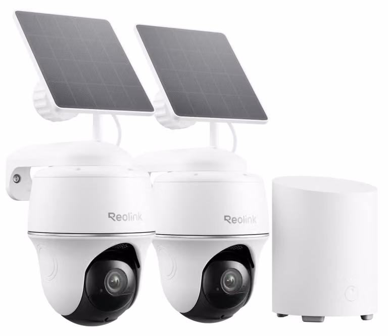Telecamera di sicurezza Reolink 2K per esterni, kit con batteria e pannello solare, compatibile con Wi-Fi 2,4/5 GHz
