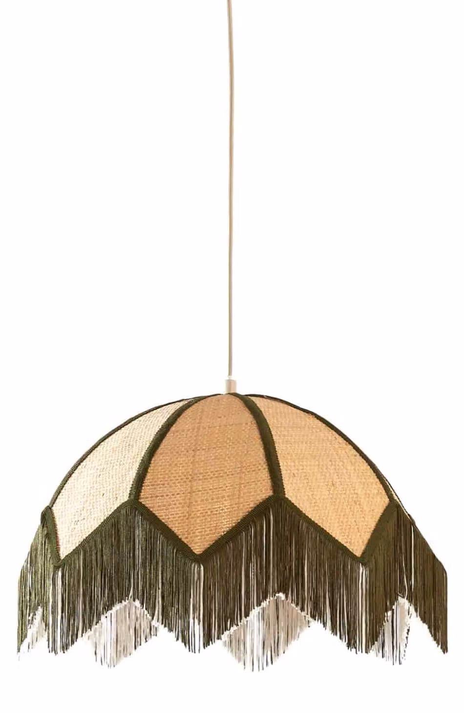 Lampada a sospensione - verde - Sulina - materiali vegetali - E27 - 2987276 - Light & Living