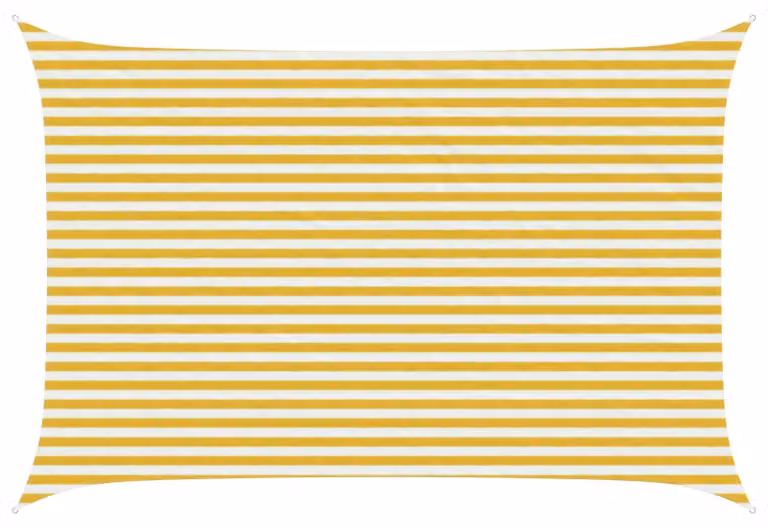 Telo Ombra Giallo e Bianco 3 x 4,5 m HDPE