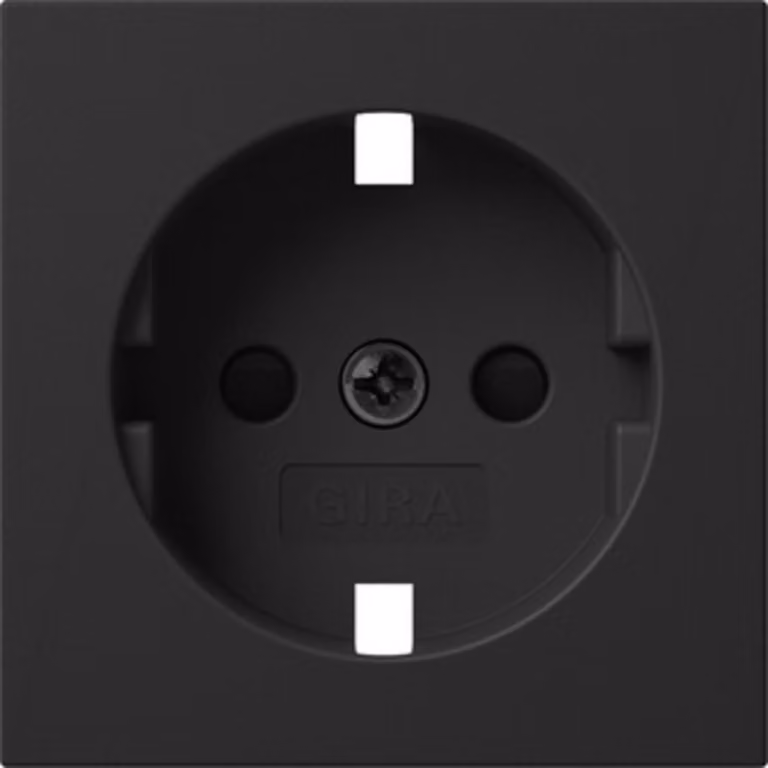 Coperchio Gira presa a spina SCHUKO SP System 55 Nero m 4921005