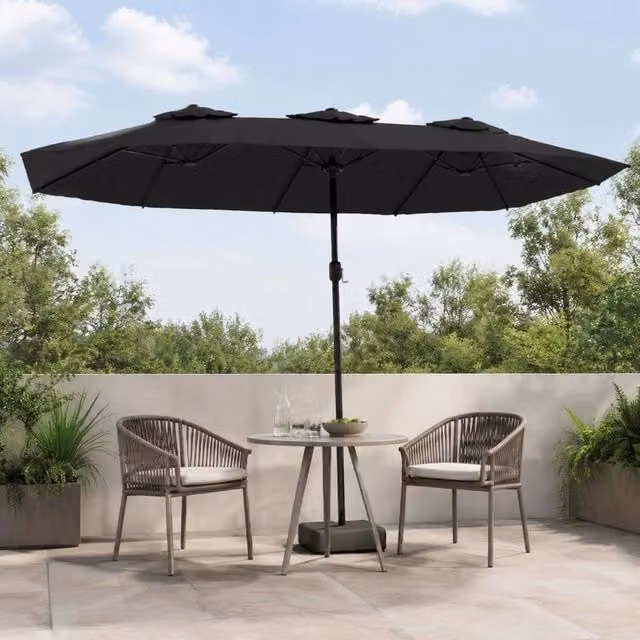 Double Parasol Anthracite 449x265 Cm