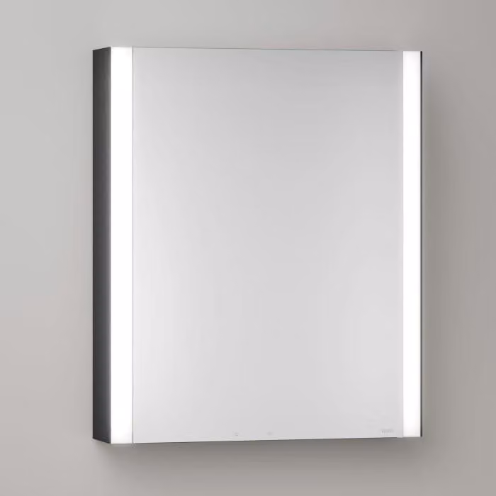 Mobiletti specchio a parete Keuco Royal Metis LED, dimensioni 60 x 71 cm, con riscaldamento dello specchio e apertura della porta a sinistra