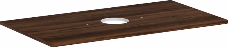 hansgrohe Xelu Q Console avec découpe ronde au centre, 980x550, pour vasque à poser, sans trou pour robinet, 54114630, 54114630
