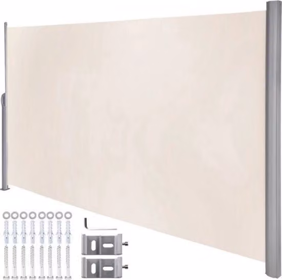 Schermo da vento - tenda da giardino pieghevole - schermo laterale - 160 x 300 cm