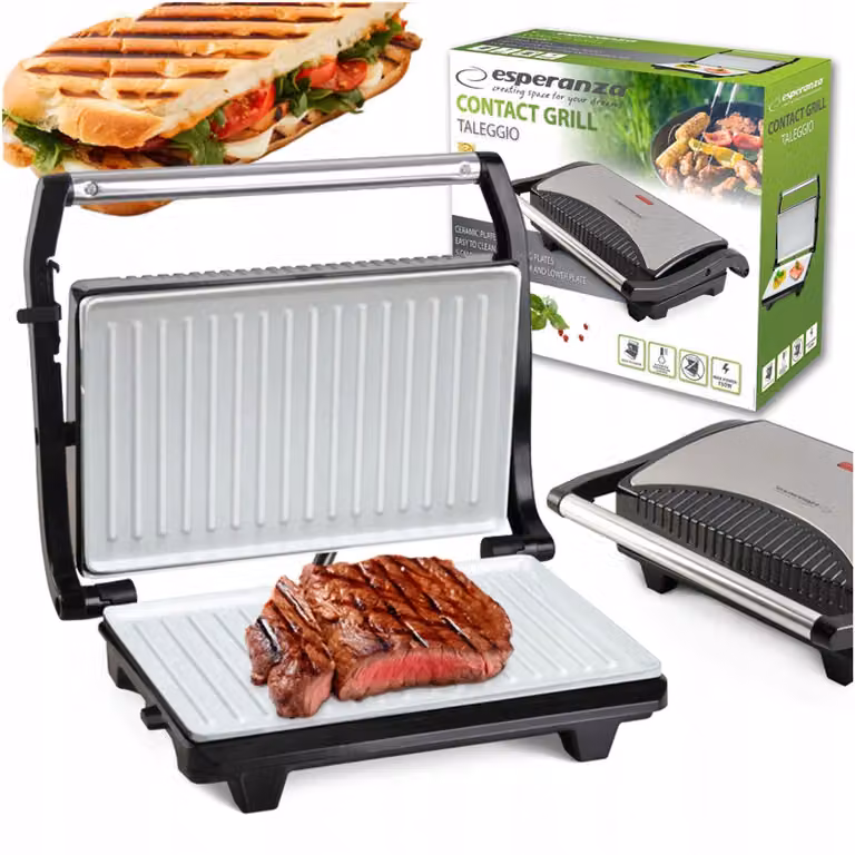 Tostapane Con Griglia Per Panini E Sandwich, 750 W