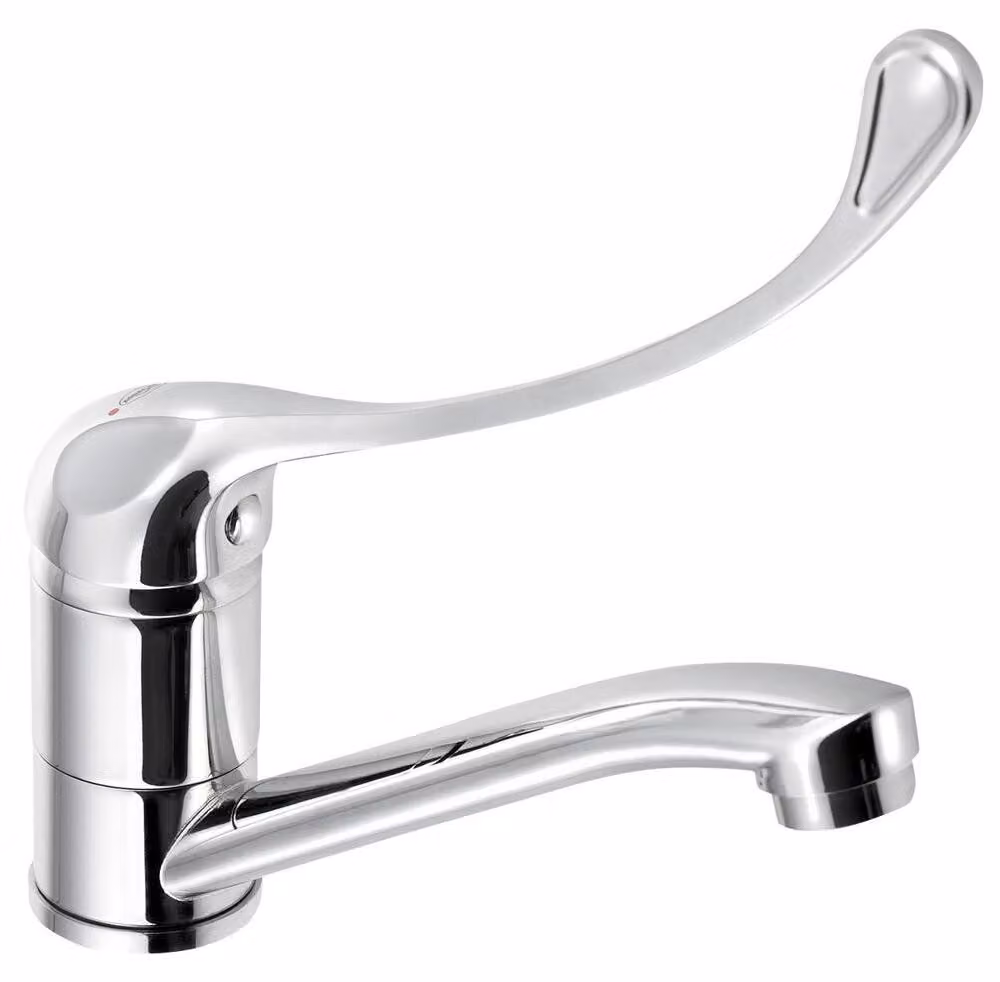 AQUALINE 35 Miscelatore per lavabo con bocca girevole, leva lunga, cromo