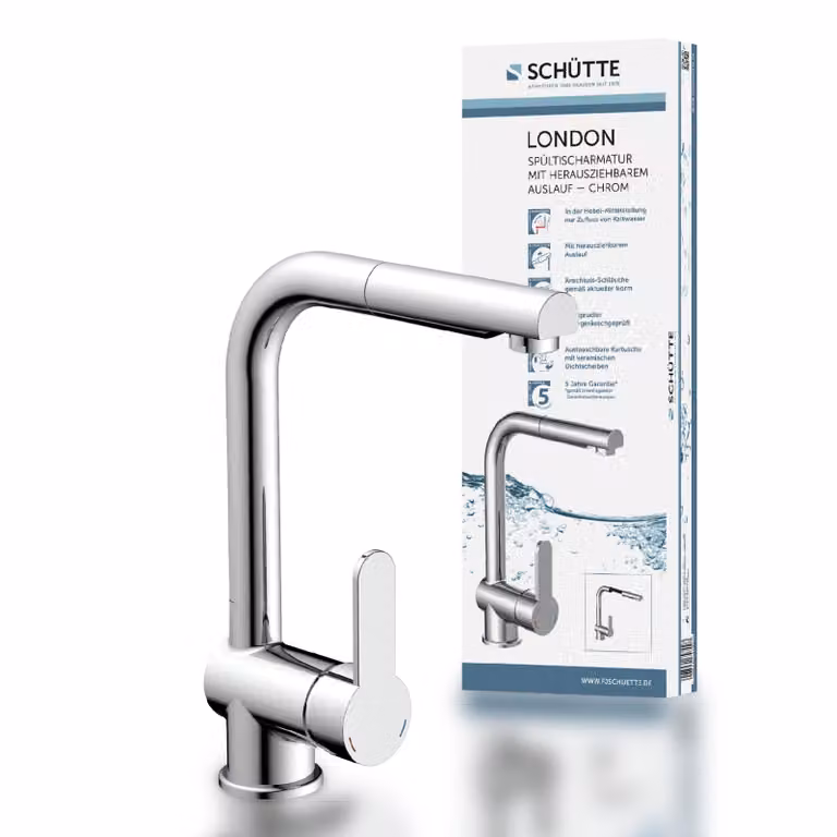 Miscelatore per lavello SCHÜTTE LONDON cromo