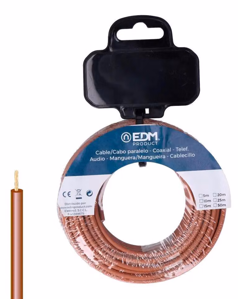 Cavo h07z1-k 6 mm² marrone 15 m