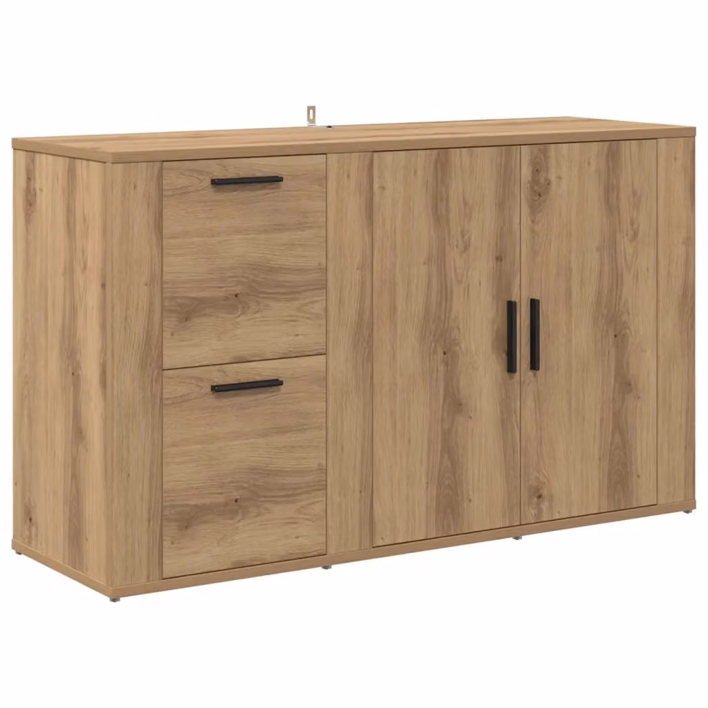 Credenza moderna vidaXL in rovere marrone L: 100 cm, P: 33 cm, H: 59.5 cm – 2
