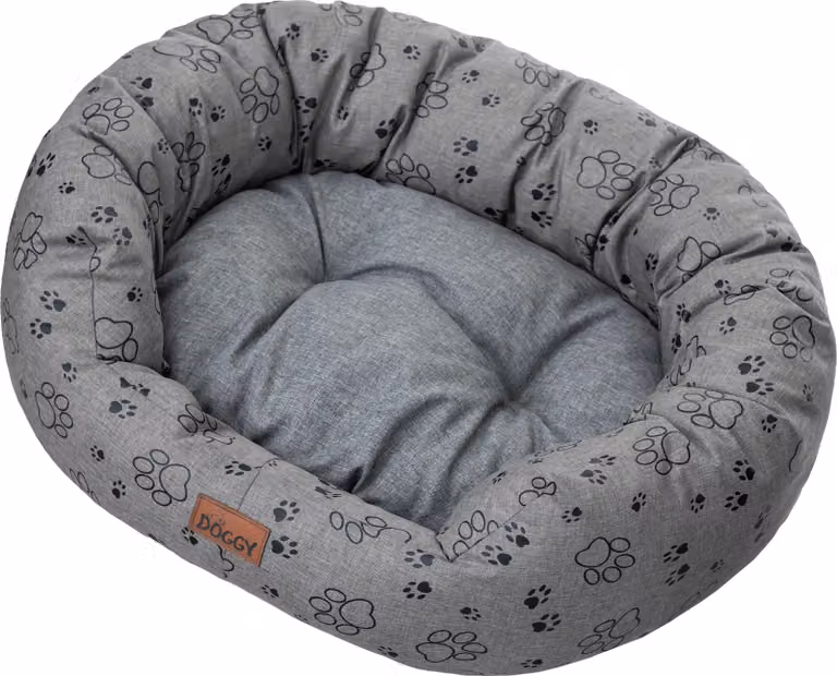 Lettino per cani con materasso impermeabile "Amazing" - Lettino ovale ortopedico per animali domestici da interno ed esterno - 115x95 cm