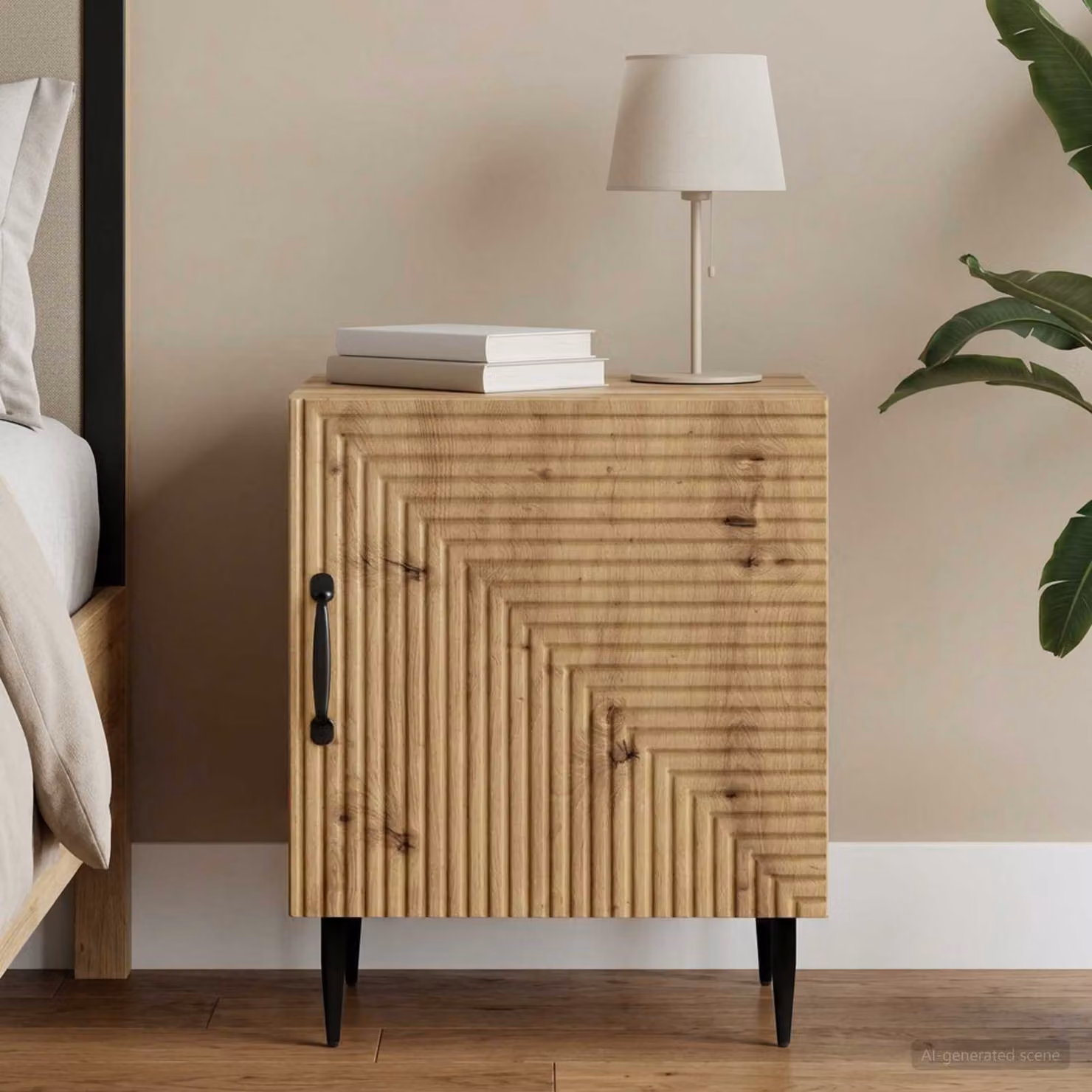 Armadio da Notte Moderno vidaXL in Rovere Marrone L: 43 cm, P: 34,5 cm, H: 50 cm