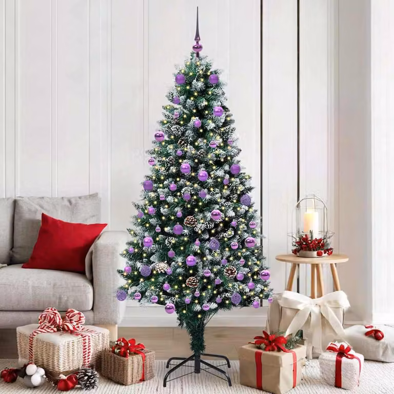 Maison Exclusive - Albero di Natale artificiale con 300 LED e supporto verde 180 cm