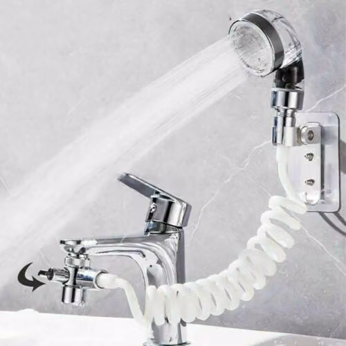 Soffione doccia a mano per rubinetto lavello risparmio d'acqua bagno sprinkler doccia