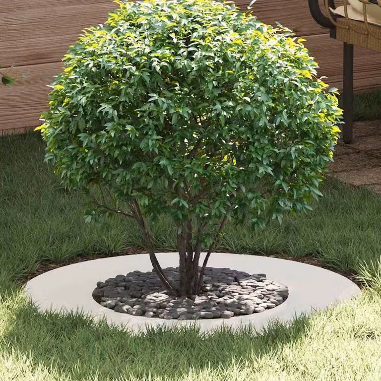 adatto per Anello d'Albero Piatto Bianco Ø40 / 70 cm Acciaio