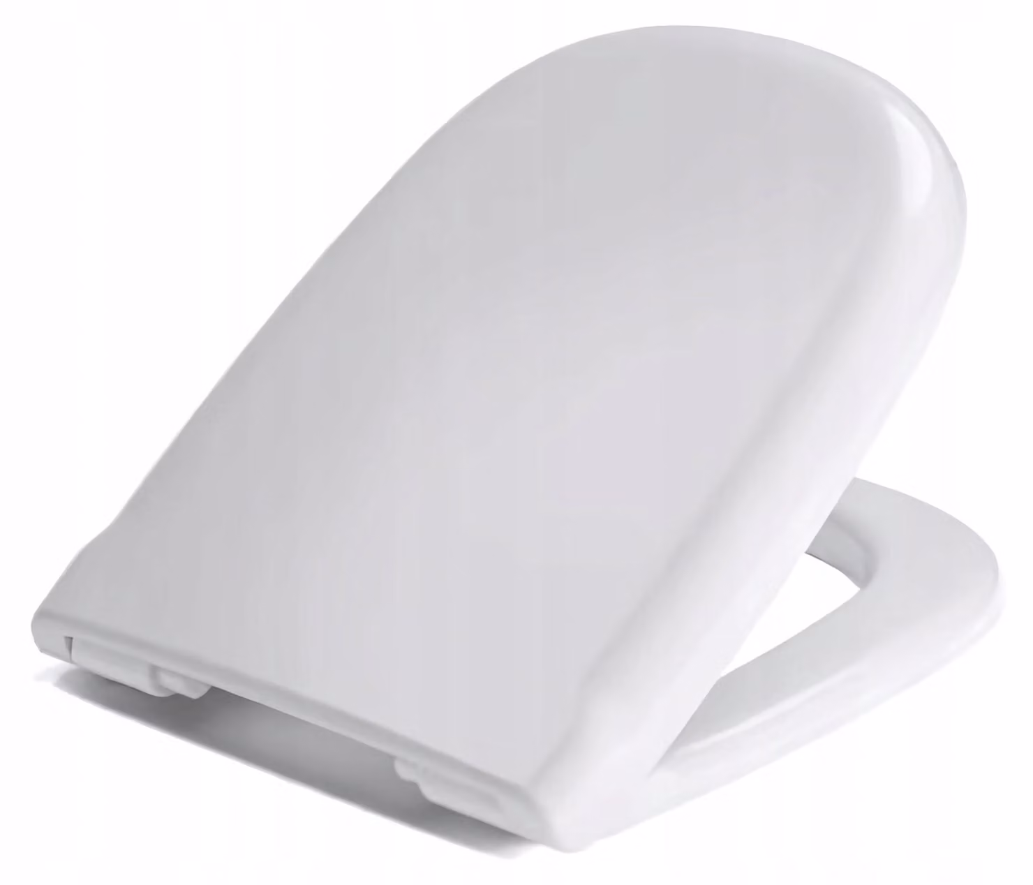 Sedile WC - Sedile per WC - per Roca Dama - Bianco - 43 cm x 34 cm - Antibatterico - Chiusura rallentata - Coperchio per WC