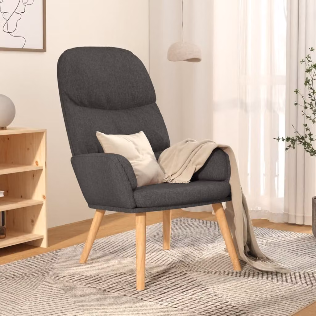 The Living Store reclinabile in tessuto grigio scuro