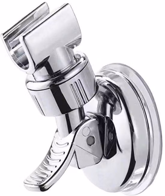 Supporto per soffione doccia regolabile, rimovibile, cromato lucido, bagno