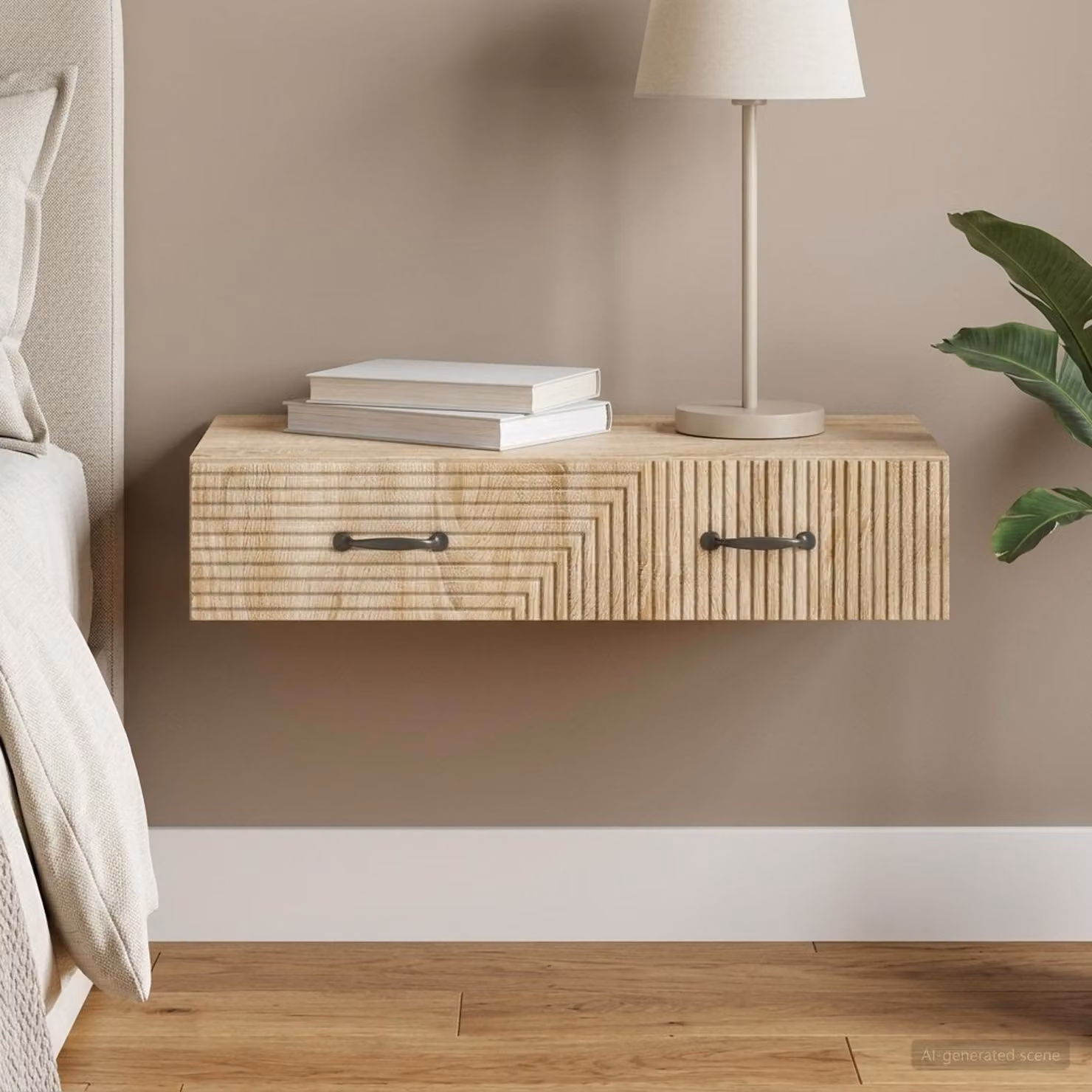 vidaXL Tavolino da Parete Laterale in Rovere Sonoma, L 87,5 x P 34,5 x H 17 cm