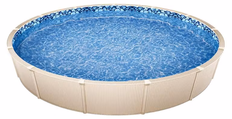 Pellicola per piscina rotonda, diametro 640 cm - Pellicola in vinile per interni - Telo copri-piscina impermeabile