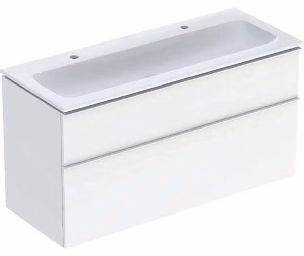 Geberit iCon Set lavabo pour meubles avec meuble sous-lavabo, 2 tiroirs, 120x63x48 cm, 502334, 502.334.01.1, 502.334.01.1