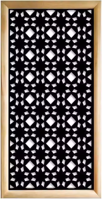 Moduli Decorativi PSYCHEDELIC Signorbit in Legno e PVC, Colore Nero, L 73 x H 148 cm