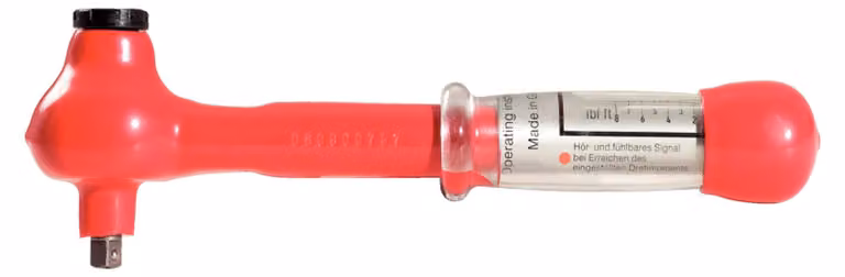 KS TOOLS 1/2" Mini chiave dinamometrica con isolamento protettivo e testa a cricchetto reversibile 5-25Nm - 117.1185