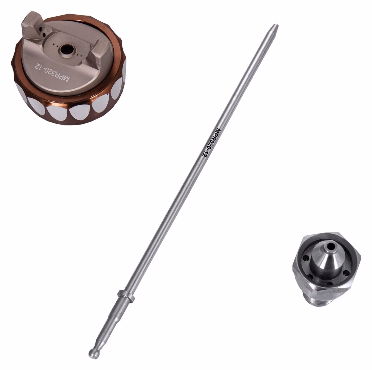 BenBow ugello singolo 1,2 mm per pistola a spruzzo PK80 Ugello di alta precisione per pistole a spruzzo - Alluminio e acciaio inox - Professionale