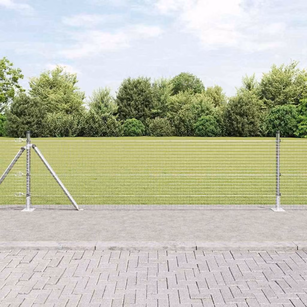 Maison Exclusive - Palo della recinzione Argento 100 x 0,6 m (rete 25 x 25 mm)