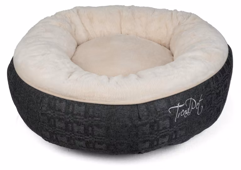 Letto rotondo e confortevole per cani e gatti, color beige