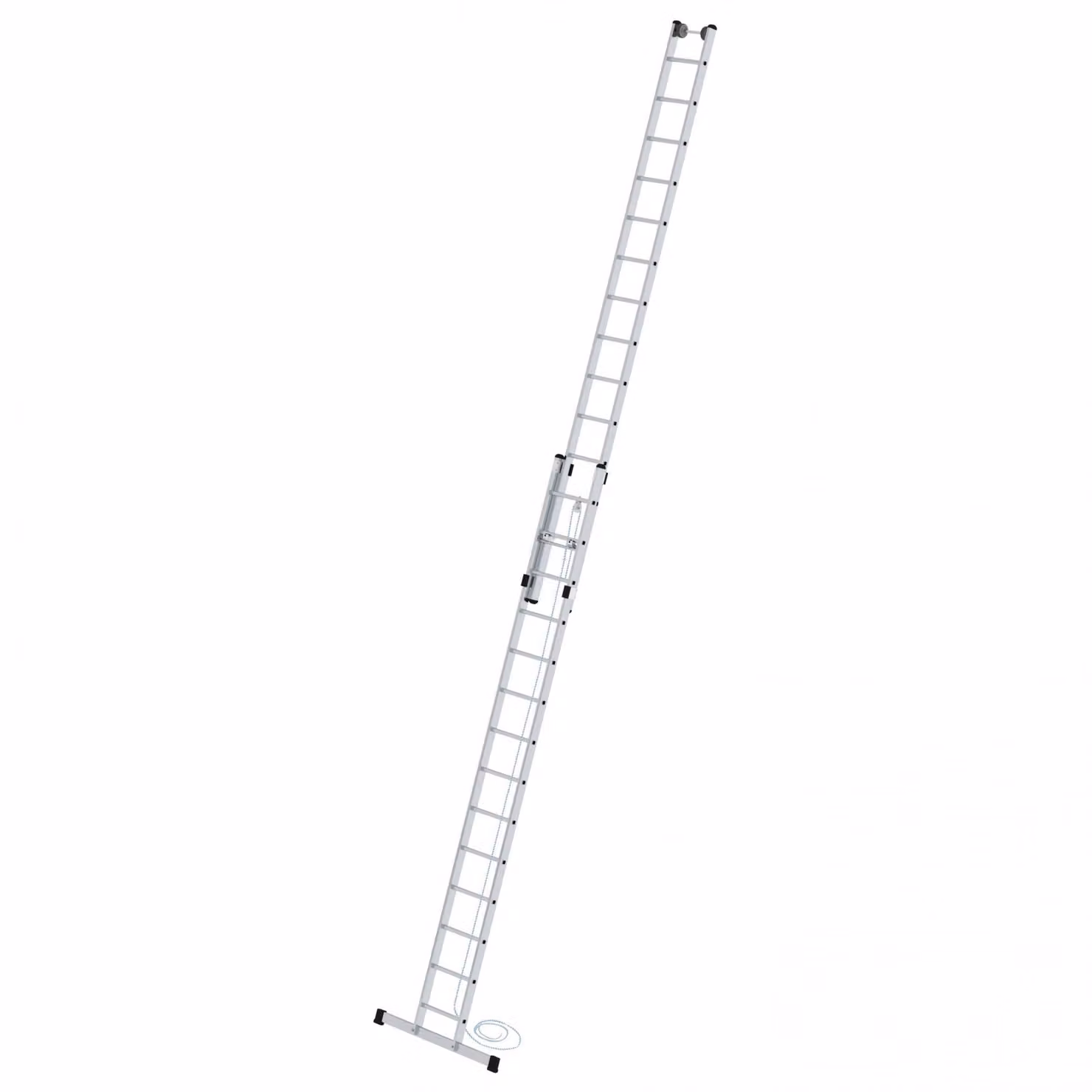 Scala di accesso a fune in 2 parti con traversata standard 2x14 pioli