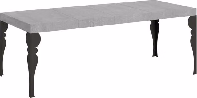 Tavolo allungabile rettangolare Itamoby in stile industrial con piano in laminato e struttura in metallo, L/P/H: 160 x 90 x 77 cm – 1