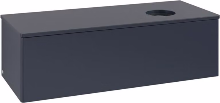 V&B Mobiletto senza struttura frontale, con illuminazione Antao 120x36x50cm, WBP colore Lac, md bl. m Lac