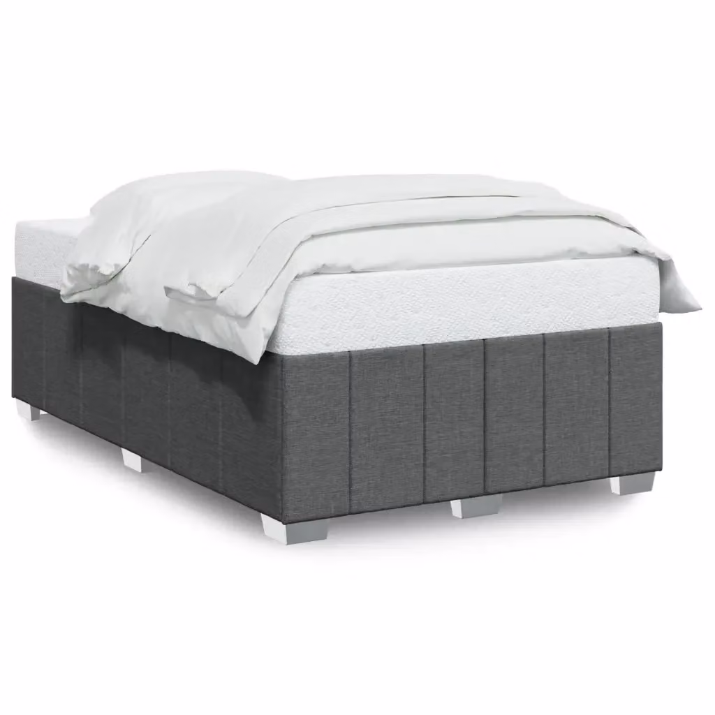 Giroletto vidaXL in tessuto grigio senza materasso L/P: 120 x 190 cm – 2
