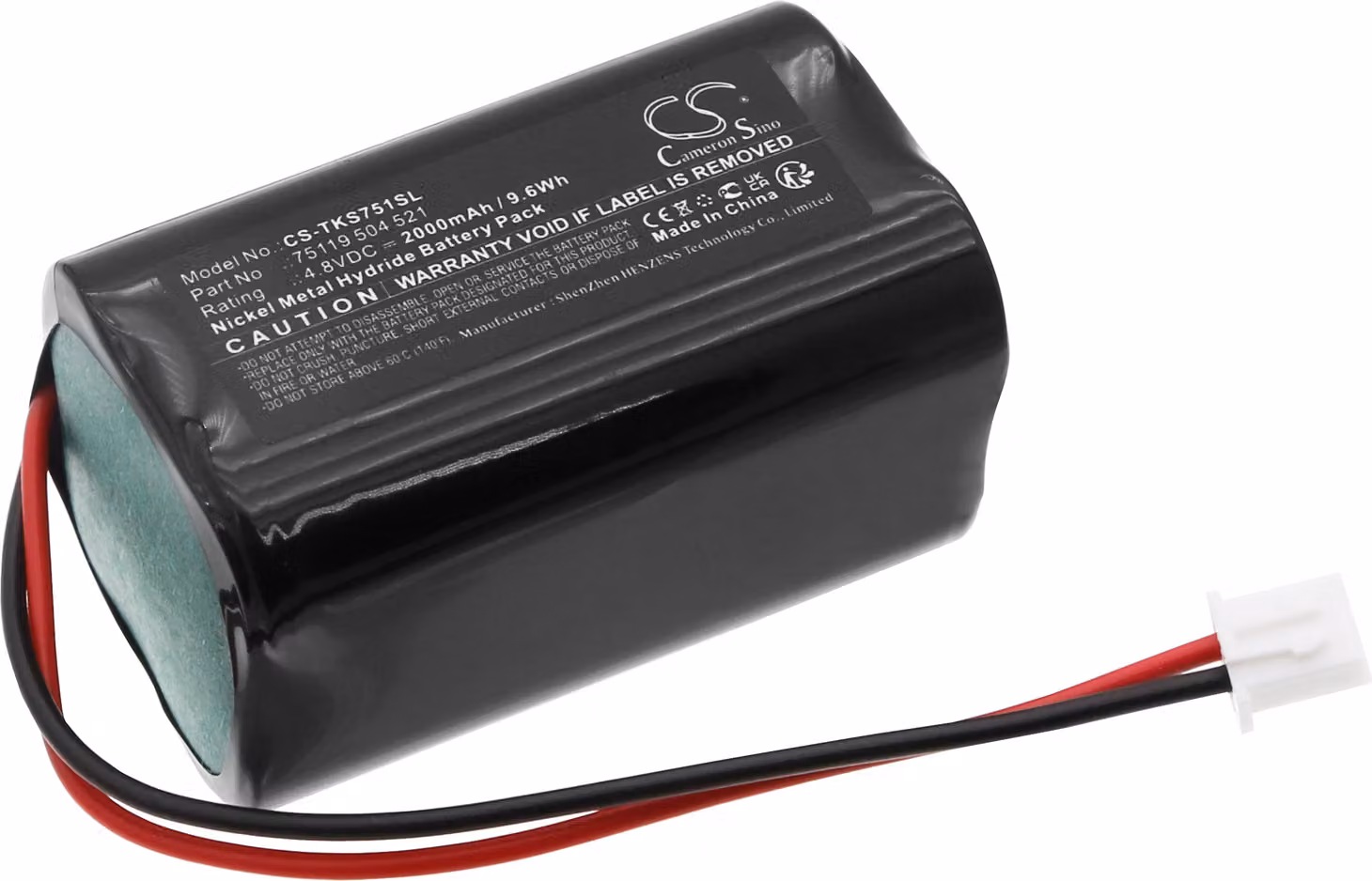 TECHTEK Batteria compatibile con [Techkon] Spectrodens D-61, SpectroDens SpectroPlate sostituisce 75119 504 521