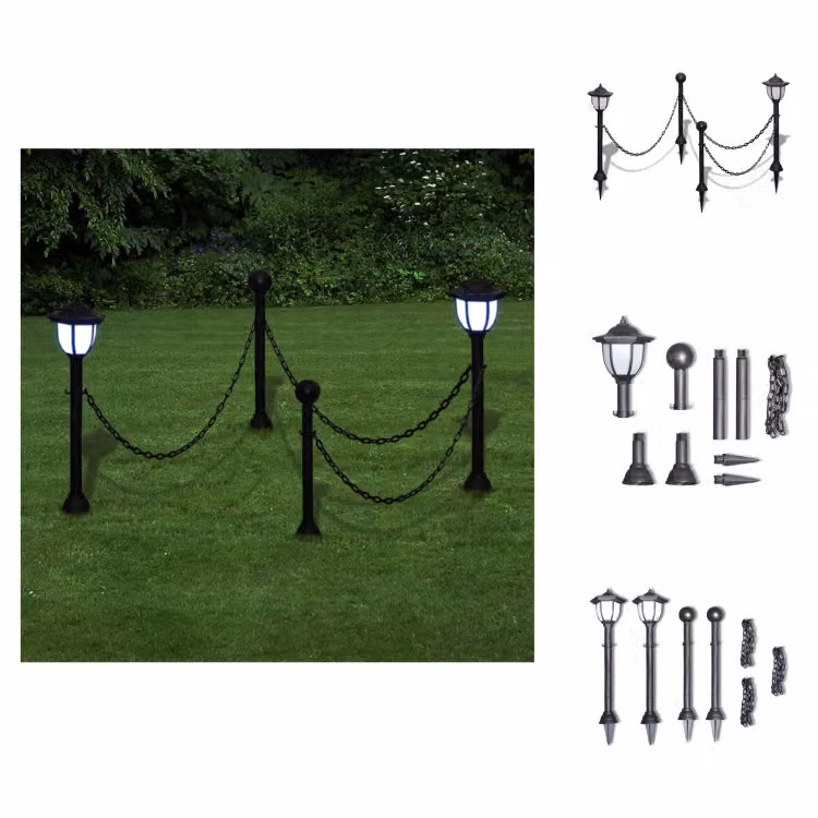 2x lampada LED luce solare lampada da esterno lampada da giardino lanterna - illuminazione esterna