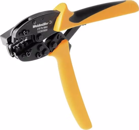 Crimpatore per connettori Weidmüller CTF PV WM4 colore giallo